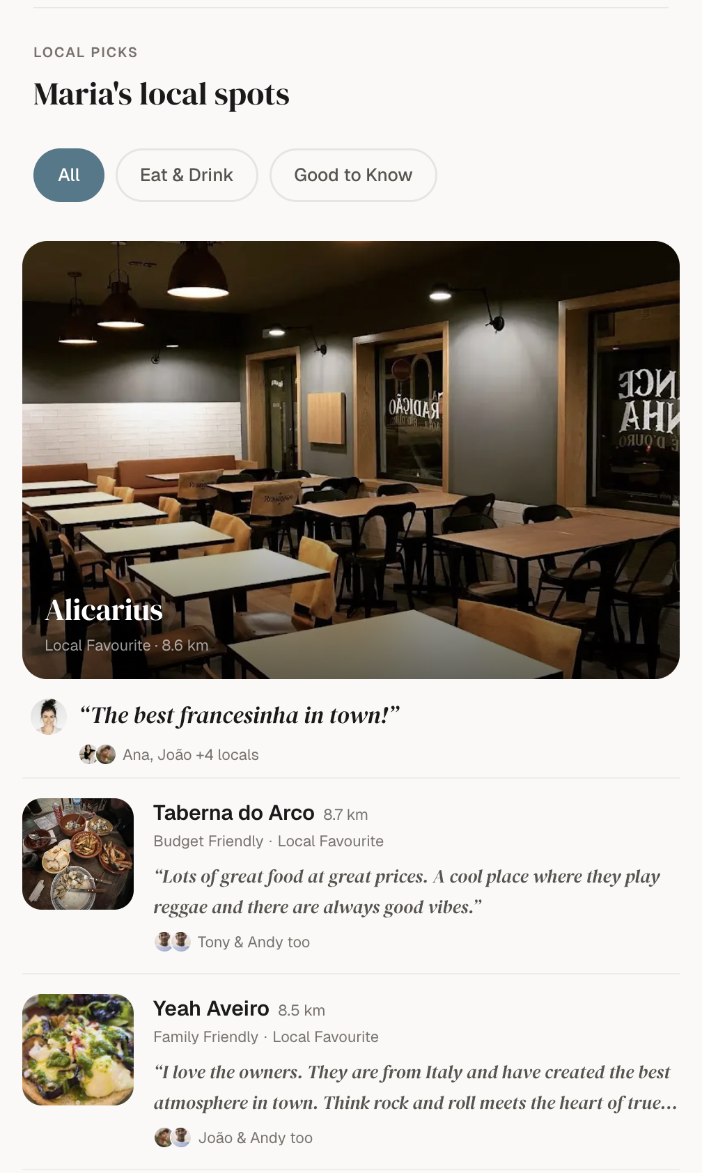 Recommendations